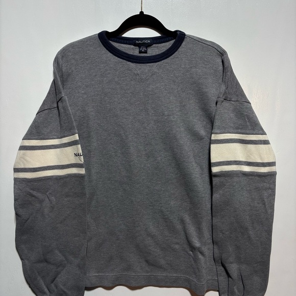 Nautica Gray Crewneck Sweatshirt - Picture 1 of 4
